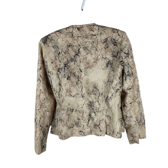 Molly & Max Petite Snake Print Jacket PM 95% Polyester 5% Spandex - Picture 2 of 4